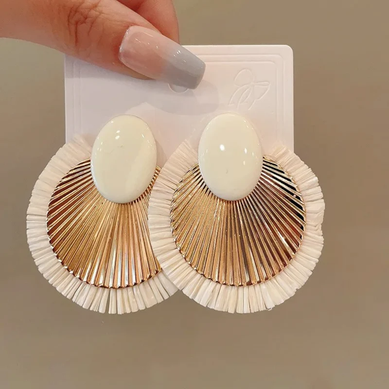 Boucles d'Oreilles Imitation Coquillage