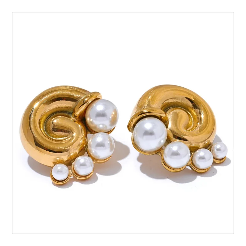 Boucles d'Oreilles Coquillage Design