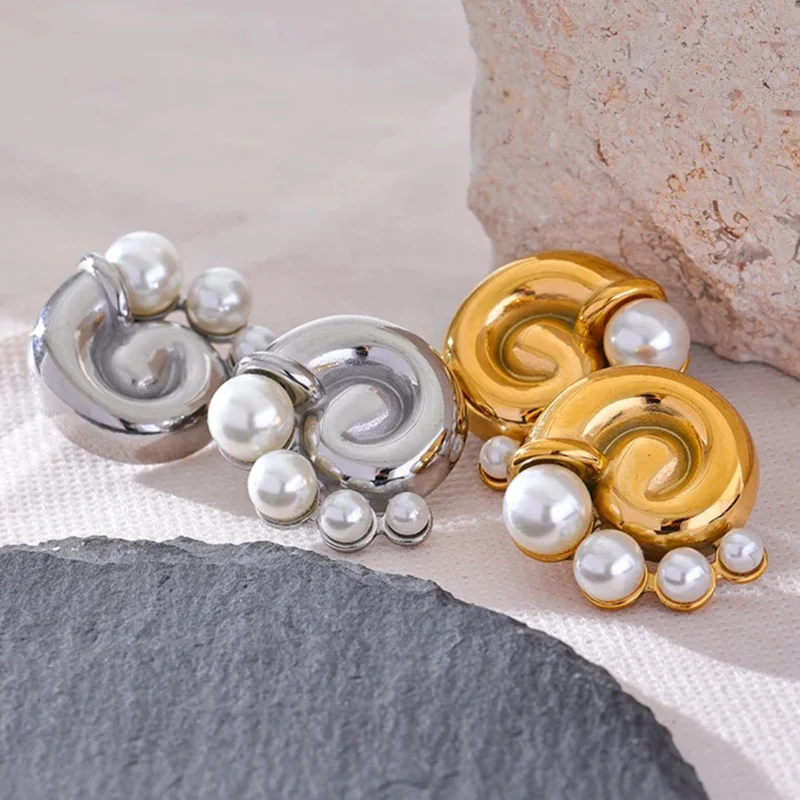 Boucles d'Oreilles Coquillage Design