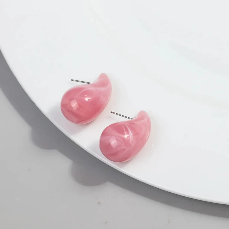 Boucles d'Oreilles Goutte Résine