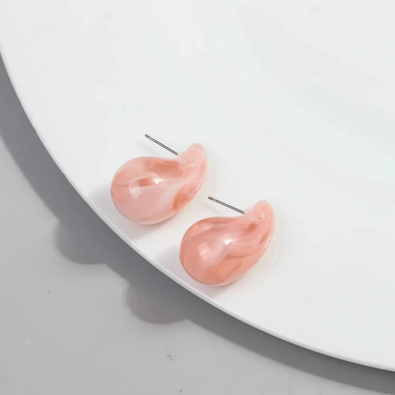 Boucles d'Oreilles Goutte Résine