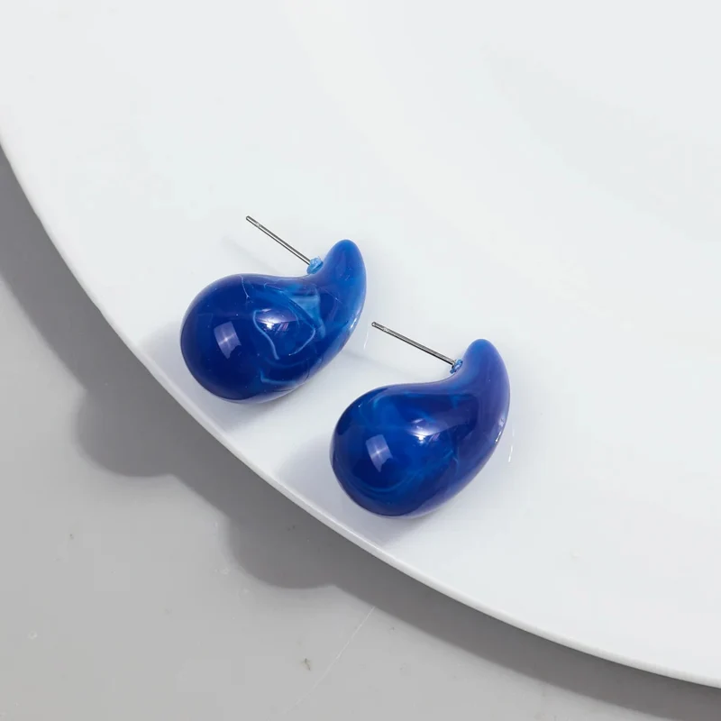 Boucles d'Oreilles Goutte Résine
