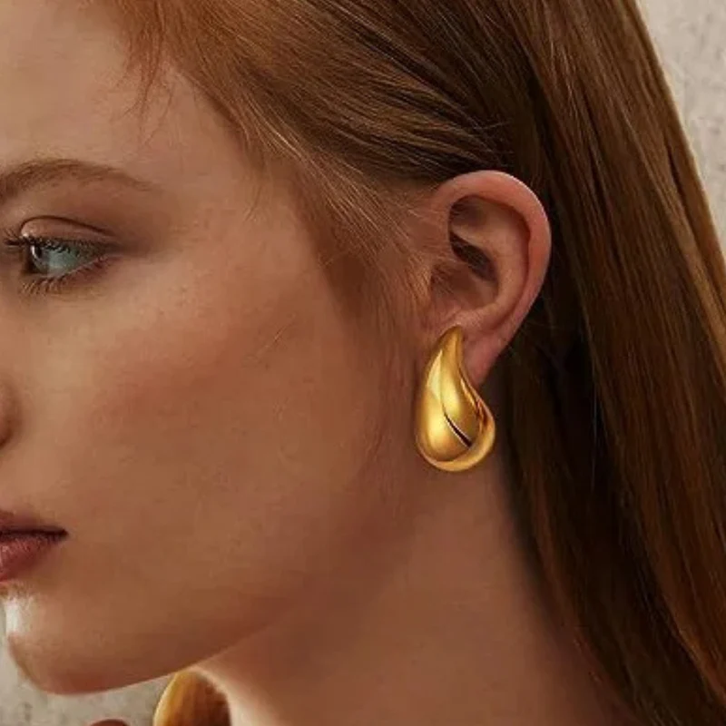 Boucles d'Oreilles Goutte Acier Inoxydable