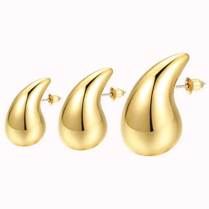 Boucles d'Oreilles Goutte Acier Inoxydable