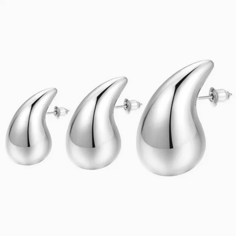 Boucles d'Oreilles Goutte Acier Inoxydable