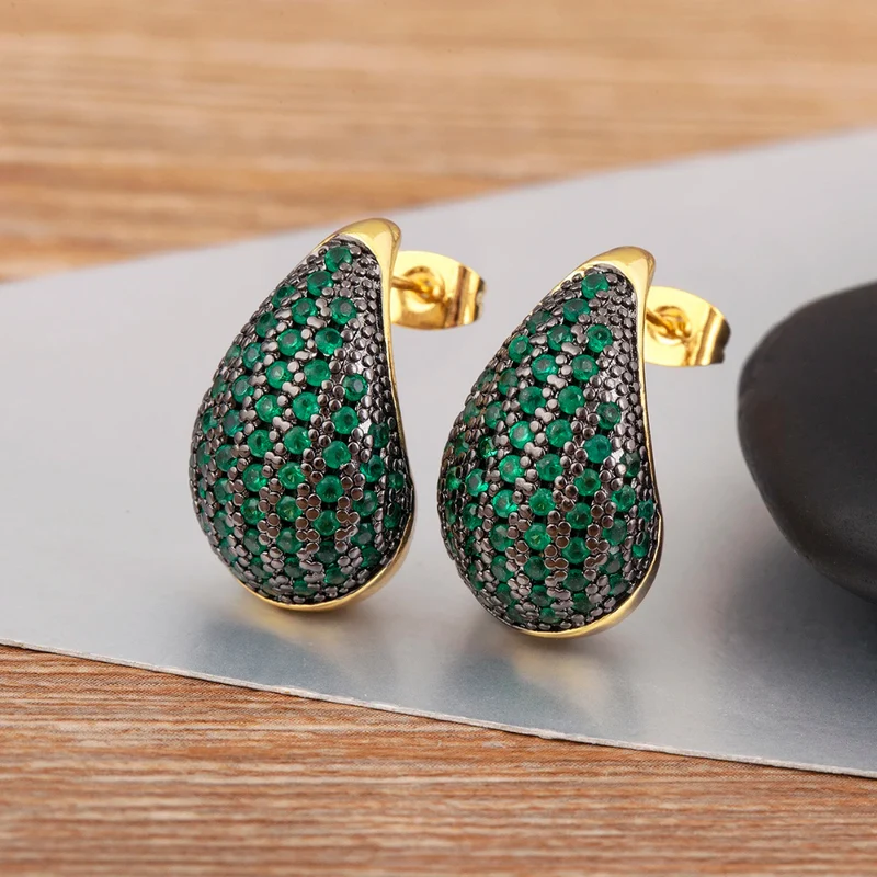 Boucles d'Oreilles Goutte Zircon