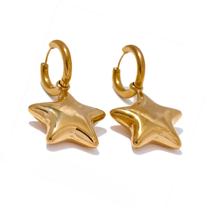 Boucles d'Oreilles Breloque Étoile