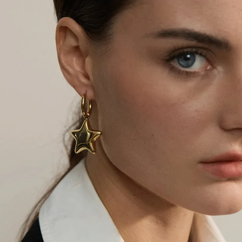 Boucles d'Oreilles Breloque Étoile
