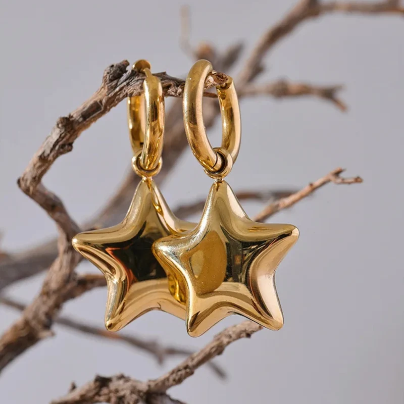 Boucles d'Oreilles Breloque Étoile