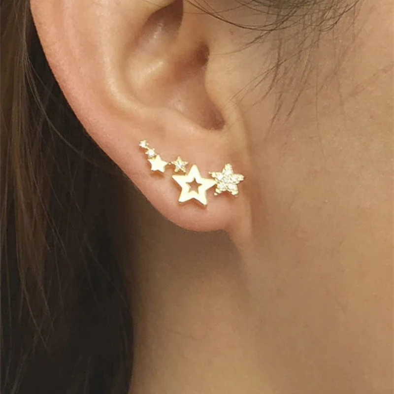 Boucles d'Oreilles Étoile Filante