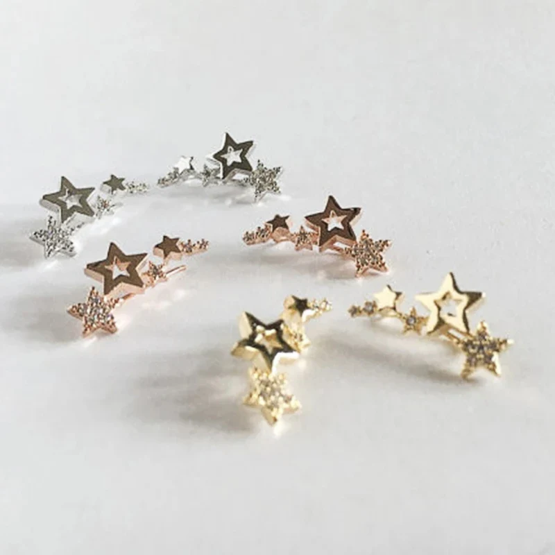 Boucles d'Oreilles Étoile Filante