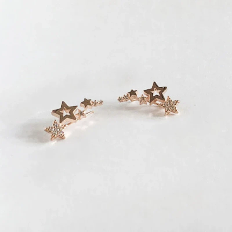 Boucles d'Oreilles Étoile Filante