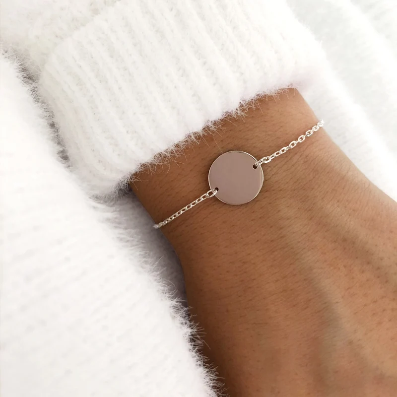 Bracelet "Médaille" argent