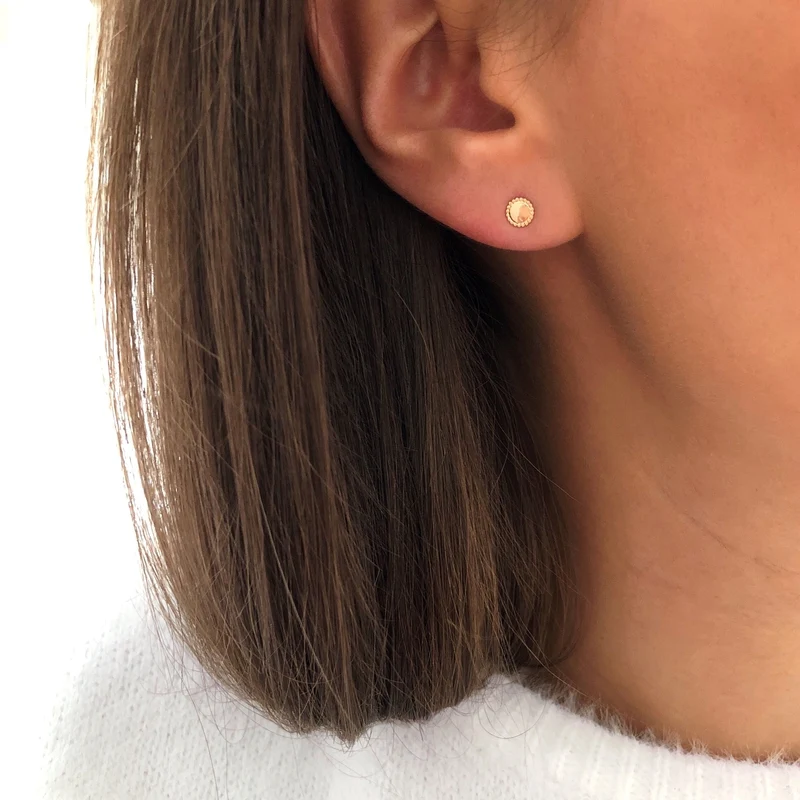Boucles d'oreilles "Nays" plaqué or