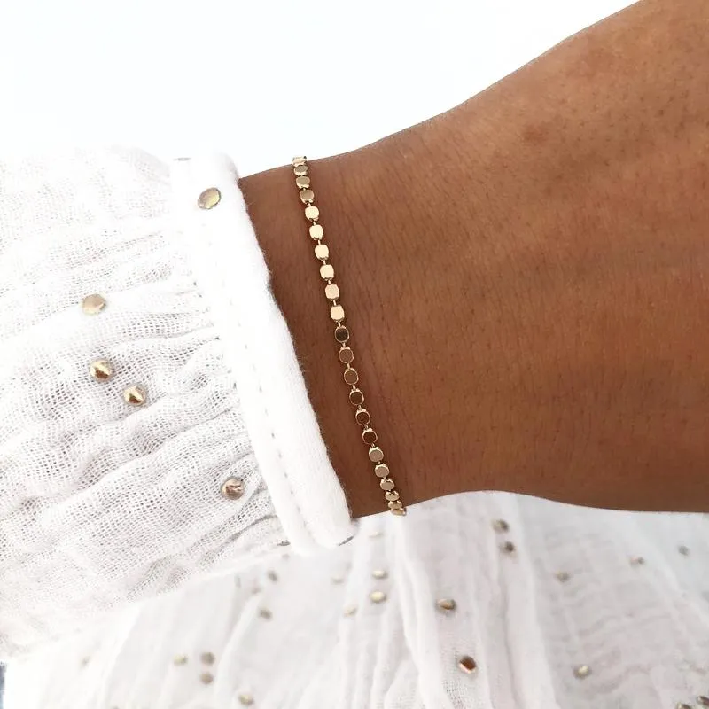 Bracelet "Iris" plaqué or