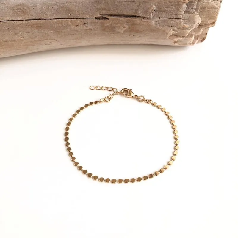 Bracelet "Iris" plaqué or