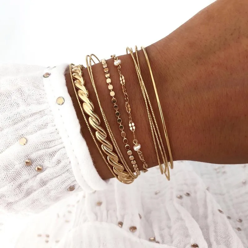 Bracelet "Iris" plaqué or