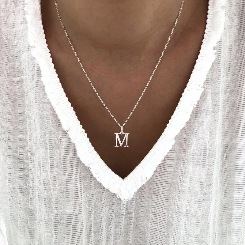 Collier "Alpha" argent