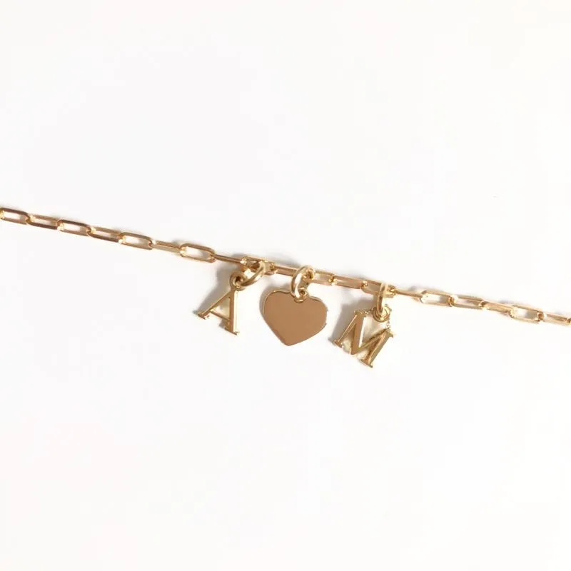 Collier "Idylle" Coeur plaqué or