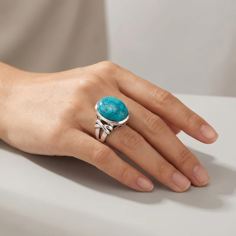 Chevalière Zuni Turquoise