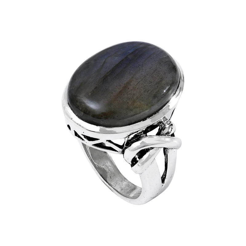 Chevalière Zuni Labradorite