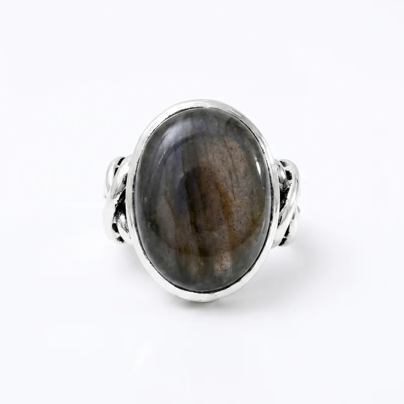Chevalière Zuni Labradorite