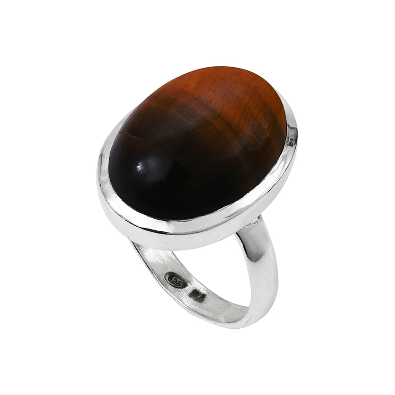Bague Cabochon Œil de Tigre Grace