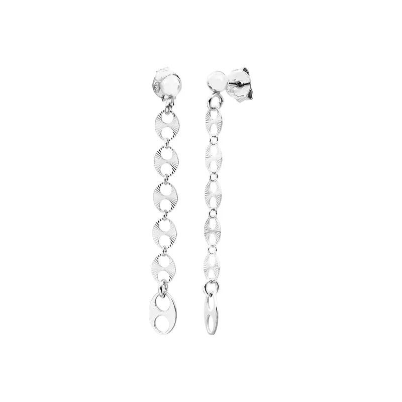 Boucles D'Oreilles Moka Argent
