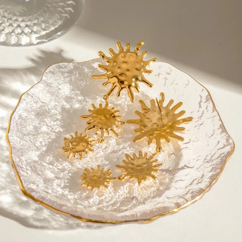 Boucles d'Oreilles Triple Soleil