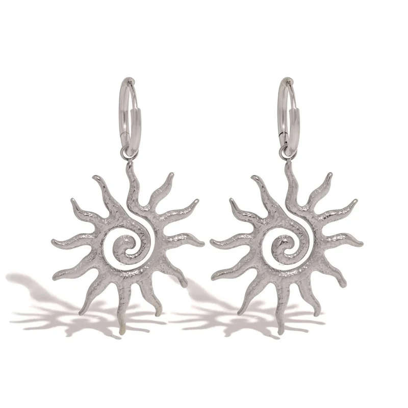 Boucles d'Oreilles Soleil Spirale