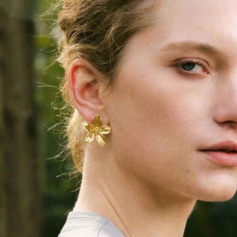 Boucles d'Oreilles Fleur
