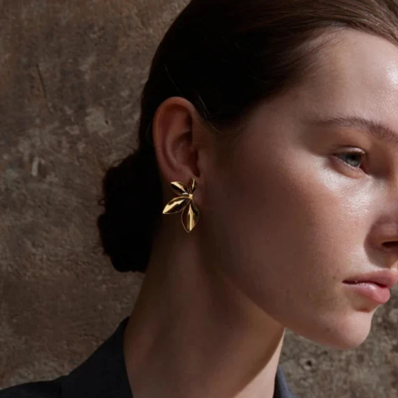 Boucles d'Oreilles Fleur Design