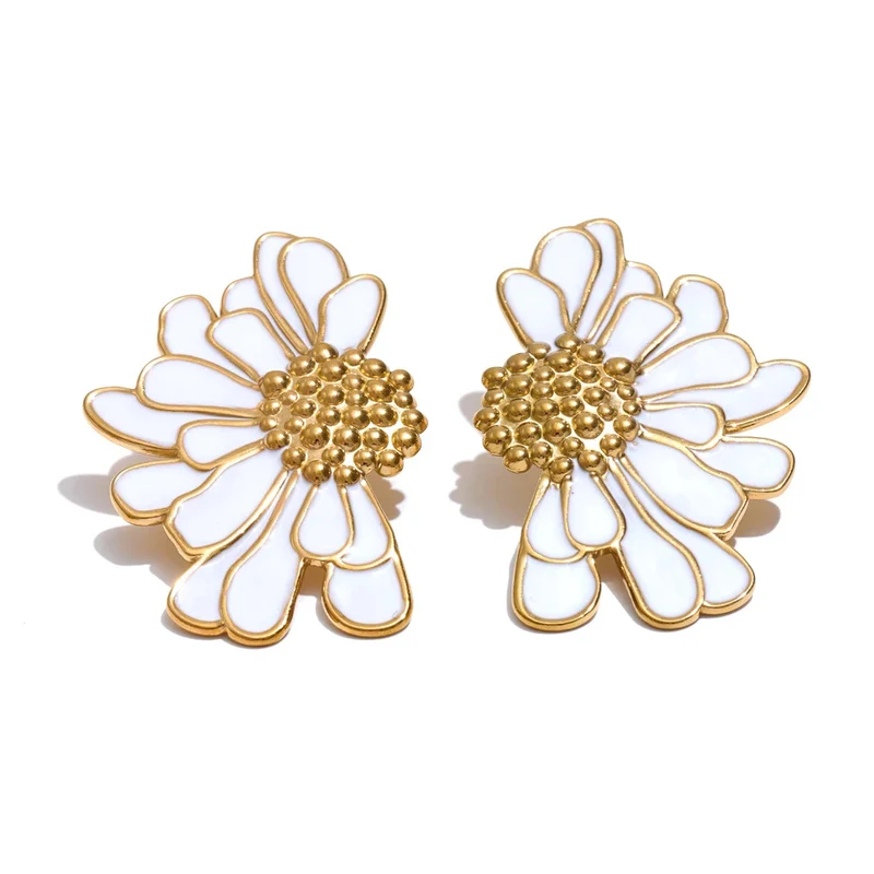 Boucles d'Oreilles Fleur Marguerite