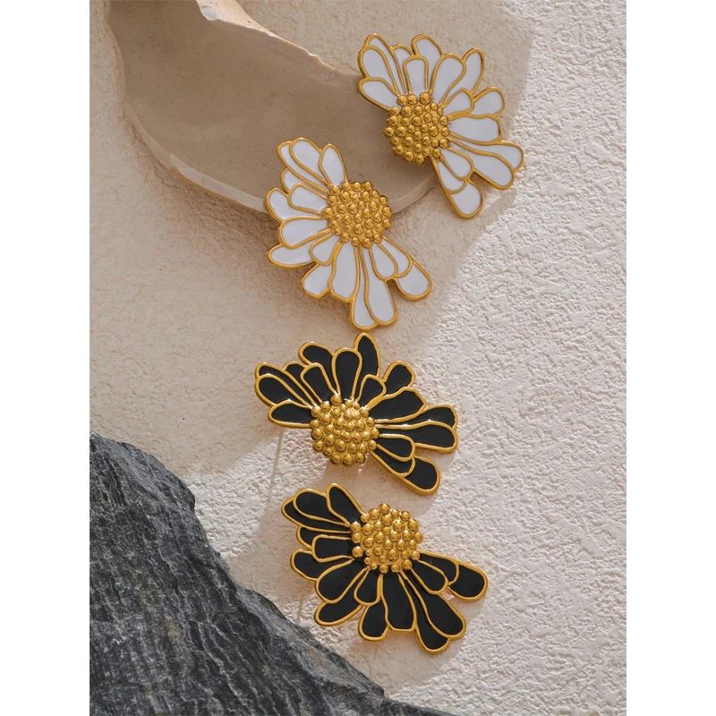Boucles d'Oreilles Fleur Marguerite