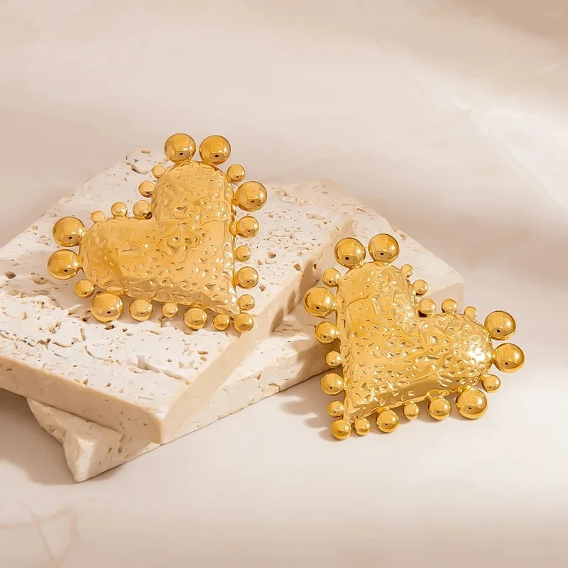 Boucles d'Oreilles Cœur Vintage