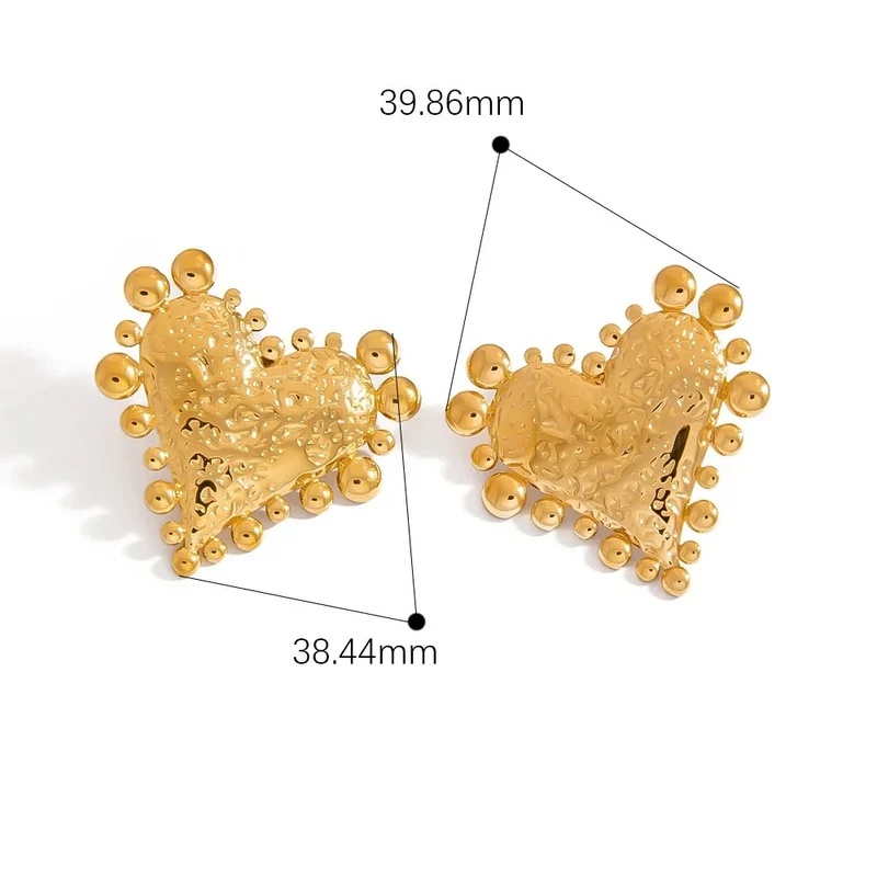 Boucles d'Oreilles Cœur Vintage