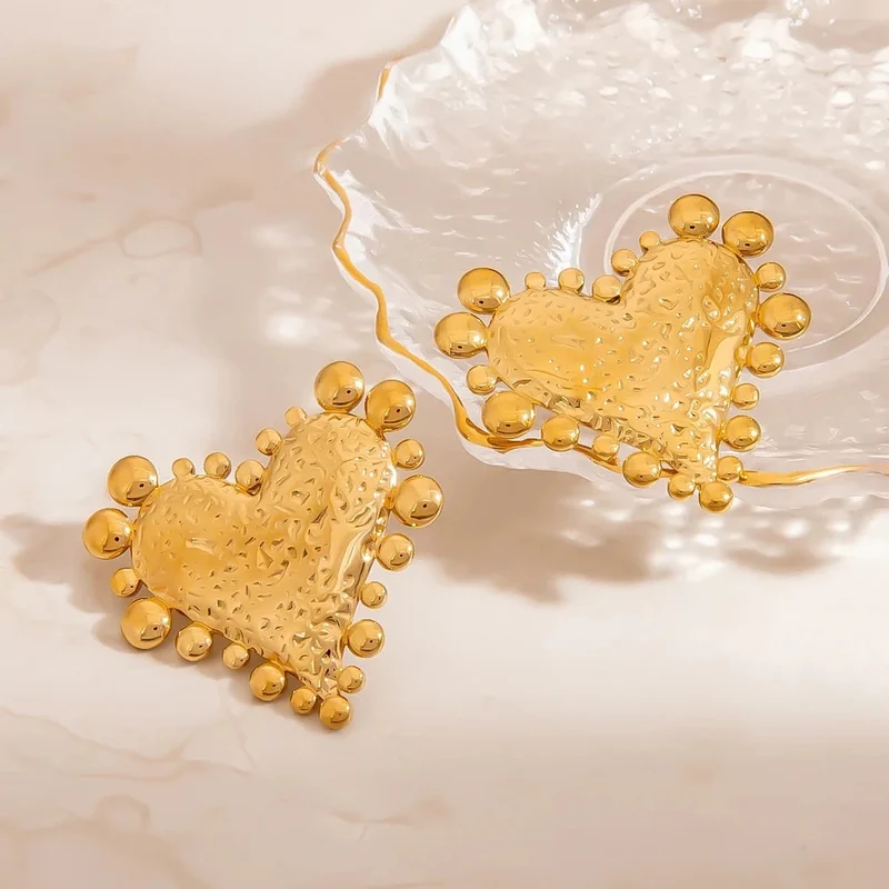 Boucles d'Oreilles Cœur Vintage