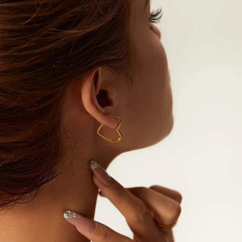 Boucles d'Oreilles Cœur Design