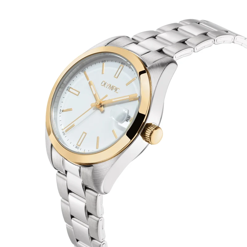 Olympic Louise Montre Femme Argentée et Blanche OL75DSS004B