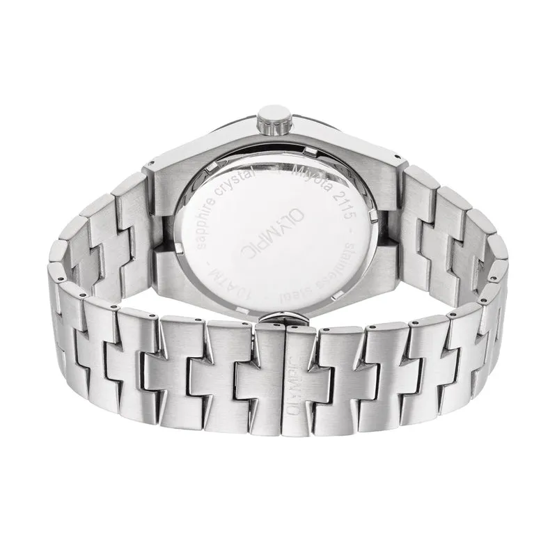 Olympic Legacy Montre Pour Homme Argentée et Bleue OL75HSS005