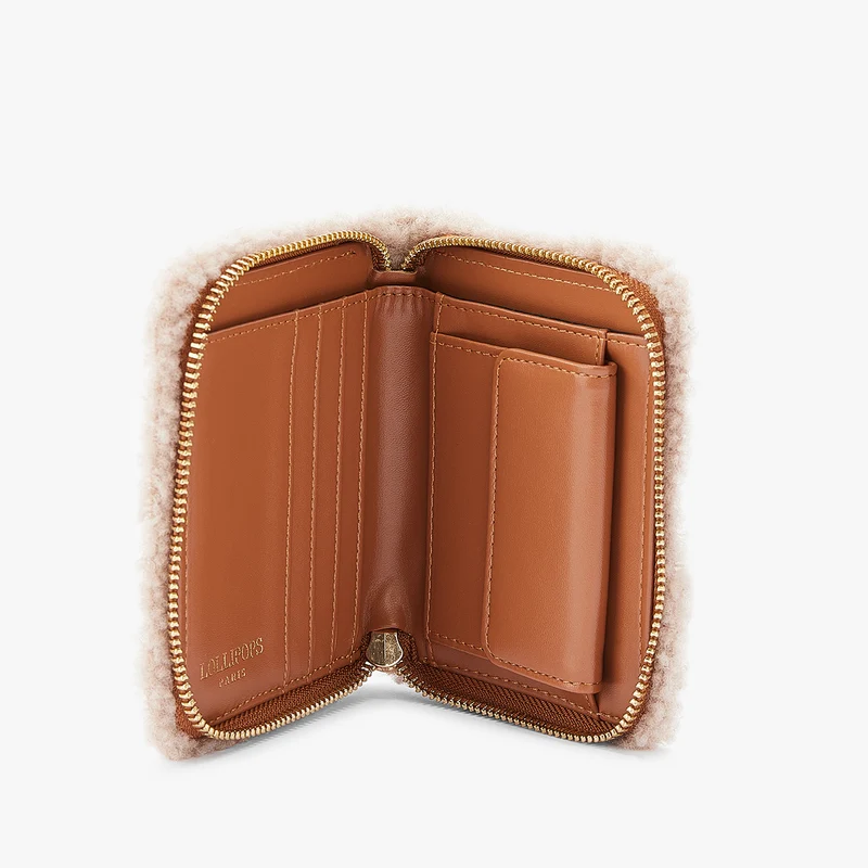 Petit portefeuille beige Manduria