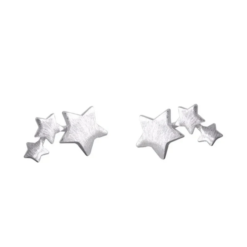 Puces d'Oreilles Étoile Argent