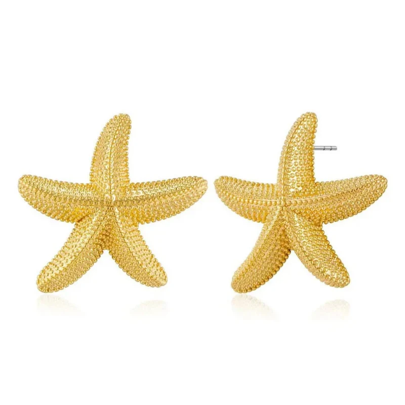Boucles d'Oreilles Étoile de Mer Or