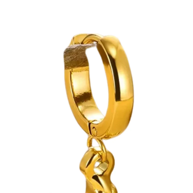 Boucles d'Oreilles Créoles Pendentif Étoile de Mer