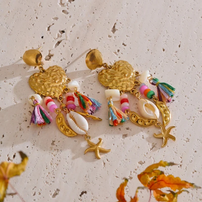 Boucles d'Oreilles Étoile de Mer Fantaisie