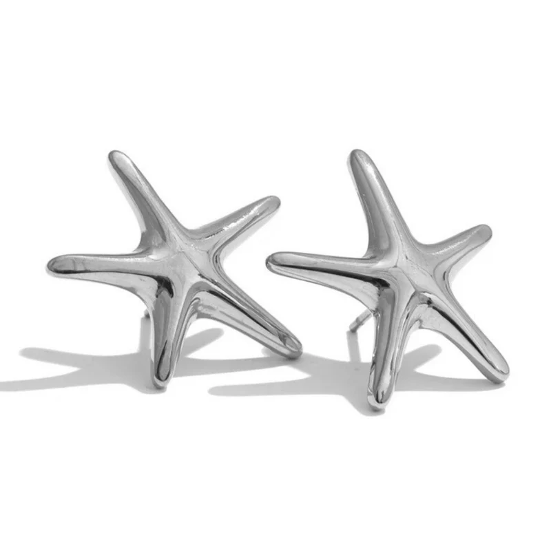 Boucles d'Oreilles Étoile de Mer Femme