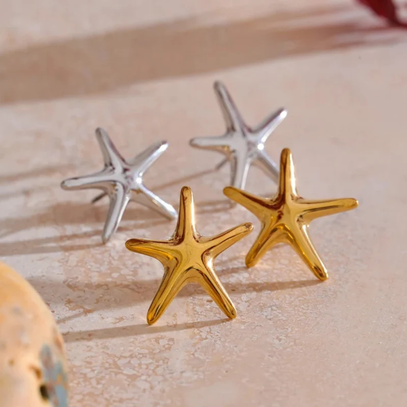 Boucles d'Oreilles Étoile de Mer Femme
