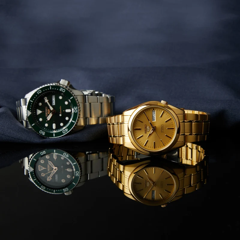 Seiko Hommes Montre Automatique Or SNKL48K1