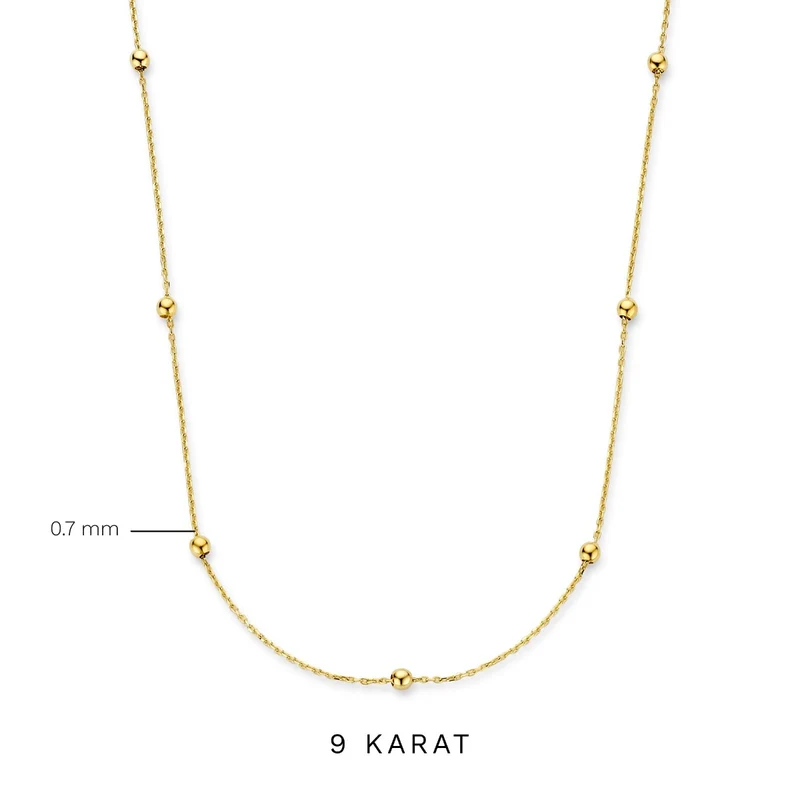 Beloro Jewels Della Spiga Collier Or 9 carats BO340041