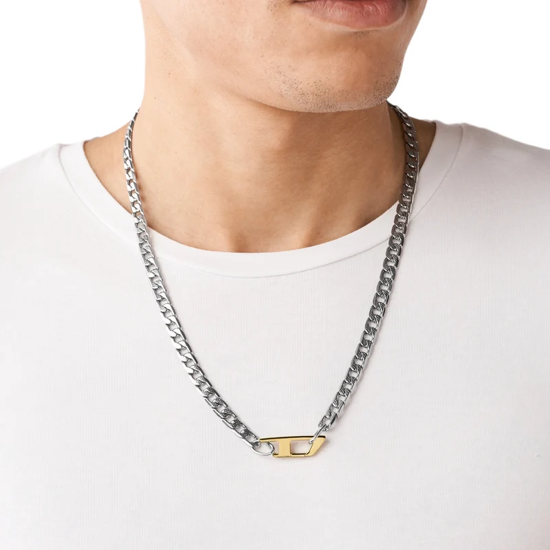 Diesel Collier Argent DX1343040